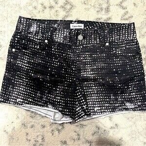Calvin Klein Black & White Abstract Graphic 4” Shorts Size 4